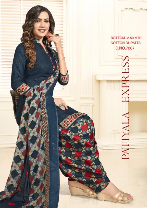 Patiyala Express 7 NX Fancy Cotton Casual Wear Dress Materials